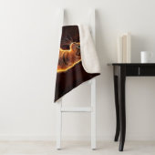 夢のような猫のアート金ゴールド猫のポートレート素敵なペット シェルパブランケット (インサイチュ)