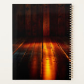 夢のような猫のアート金ゴールド猫のポートレート素敵なペット プランナー手帳 (裏面)