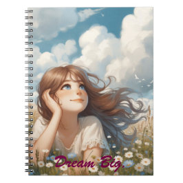 夢のような白い印象派の野花 ノートブック