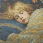 夢のような眠る子をフローラキルト シール (正面)