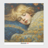 夢のような眠る子をフローラキルト シール (シート)