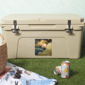 夢のような眠る子をフローラキルト シール (クーラー)