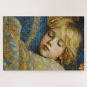 夢のような眠る子をフローラキルト ジグソーパズル (横)