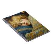 夢のような眠る子をフローラキルト ノートブック (右側)