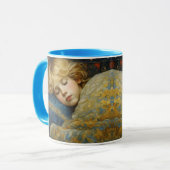 夢のような眠る子をフローラキルト マグカップ (正面左)