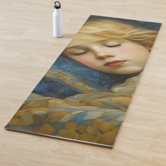 夢のような眠る子をフローラキルト ヨガマット (インサイチュ)