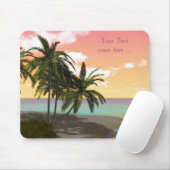 夢のような砂漠の島マウスパッド マウスパッド (マウス)