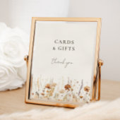 夢のような秋の野花のカードとギフトサイン ポスター