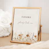 夢のような秋の野花好きのサイン ポスター