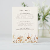 夢のような秋の野草結婚の詳細 エンクロージャーカード (スタンド正面)