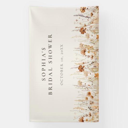 夢のような秋の野草 横断幕 (縦)