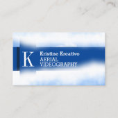 夢のような空の雲がで覆わストライプれる 名刺 (正面)