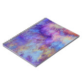 夢のような紫の雲のはがき ノートブック (左側)