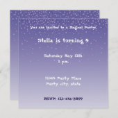 夢のような紫 招待状 (正面/裏面)