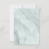 夢のような緑のリハーサルディナーグリーン/ブルーID817 招待状 (裏面)