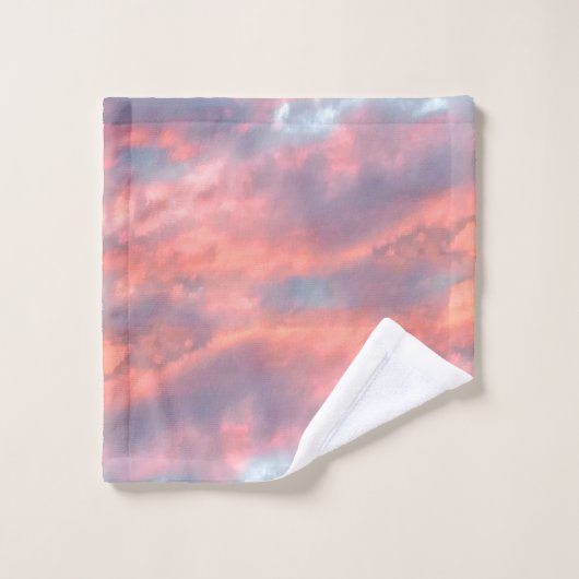 夢のような美しい夕焼けの雲 バスタオルセット (ウォッシュタオル)