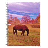 >夢のような色のフィールドで茶色 ノートブック (正面)