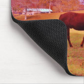 >夢のような色のフィールドで茶色 マウスパッド (コーナー)