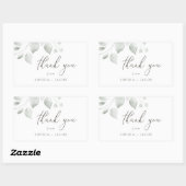 夢のような葉ありがとう 長方形シール (シート)