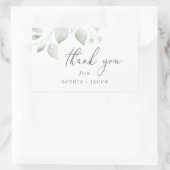 夢のような葉ありがとう 長方形シール (バッグ)