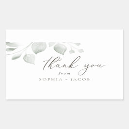 夢のような葉ありがとう 長方形シール