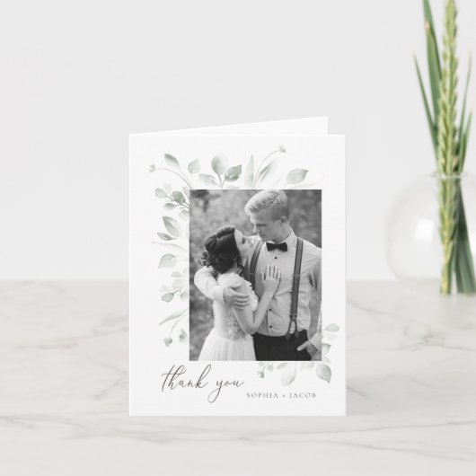 夢のような葉のサンキューカード サンキューカード (正面)