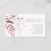 夢のような葉の井戸を願うV2バーガンディID817 エンクロージャーカード (正面)