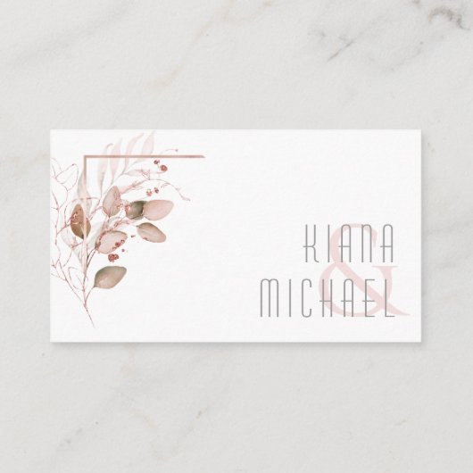 夢のような葉を願う井戸V1赤面ピンクID817 エンクロージャーカード (裏面)