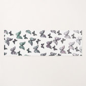 夢のような虹色の蝶パターン#1 #wall #art ヨガマット (正面(横))