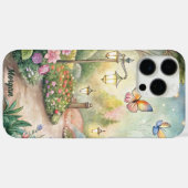 夢のような蝶のガーデンパス – 魅惑の庭 Case-Mate iPhoneケース (裏面 (横))