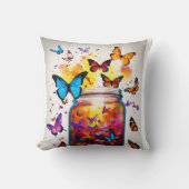 夢のような蝶の枕：心地よいとスタイル クッション (正面)