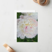 夢のような赤面牡丹 ノートカード (正面/裏面インサイチュ)