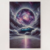 夢のような超現実的な天上の嵐の海 ジグソーパズル (縦)