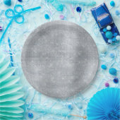 夢のような輝くシルバーの輝き ペーパープレート (パーティー)