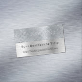 夢のような輝くシルバーの輝き マグネット名刺 (インサイチュ)