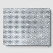 夢のような輝くシルバーの輝結婚き ゲストブック (裏面)