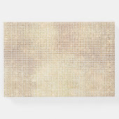 夢のような輝く白いグラムスパークル結婚ズ ゲストブック (裏面)