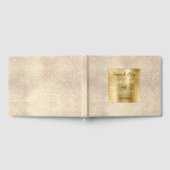 夢のような輝く白いグラムスパークル結婚ズ ゲストブック (全面)