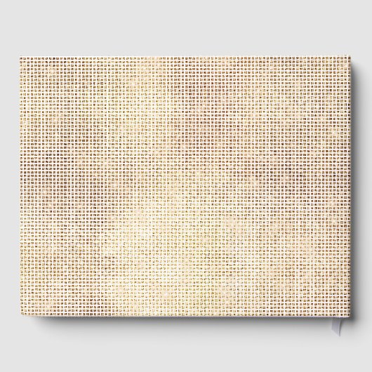 夢のような輝く白いグラムスパークル結婚ズ ゲストブック (裏面)