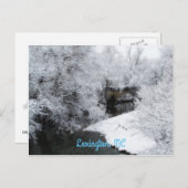 夢のような雪の水平はがき ポストカード (正面/裏面)