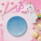 夢のような雲が広がる、美しいソフトブルーの空 ペーパープレート (パーティー)