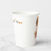 夢のような雲が漂う甘いバニーの熱気球 紙コップ (右)