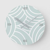 夢のような雲の青と白のアクリルの壁時計 ラウンド壁時計 (正面)