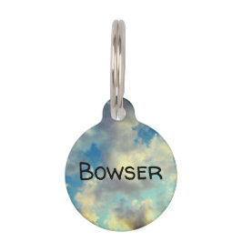 夢のような雲 |パーソナライズされた ペット　ネームタグ