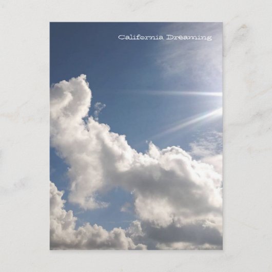 夢のような雲 ポストカード (正面)
