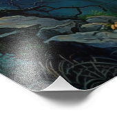 夢のような霧の山の風景の写真の拡大 フォトプリント            (角)