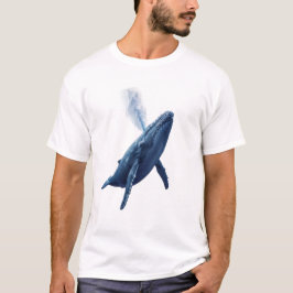 夢のような青いクジラTシャツ Tシャツ