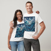 夢のような青いクジラTシャツ Tシャツ (ユニセックス)