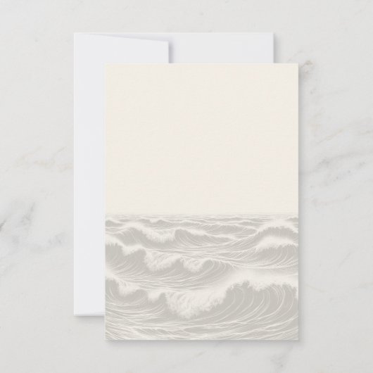 夢のような青いヤシの木の食品の選択 出欠カード (裏面)