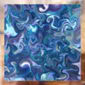 夢のような青い渦巻き窓が張り付く ウィンドウサイン (シート2)